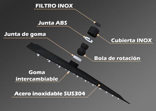 VALAZ Pulvérisateur de douche acier inoxydable 304 parfait pour la famille salle de bain facile à nettoyer anticalcaire 