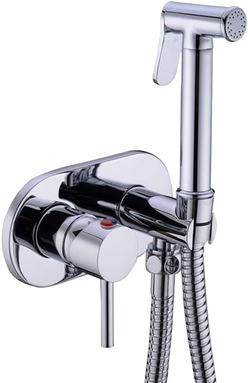 Kit Douchette WC VALAZ | Robinet Bidet Élégant & Robuste, Douche Hygiénique, Mélangeur Eau Froide et Chaude, Pas de Fuit